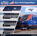 KATO N Gauge Amtrak ALC-42 Charger & Superliner 4-Car Set 10-1788 Model Train_2