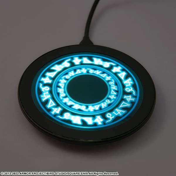 SQUARE ENIX DRAGON QUEST Wireless Charging Pad Zing w/ Slime Figure Qi NEW_3