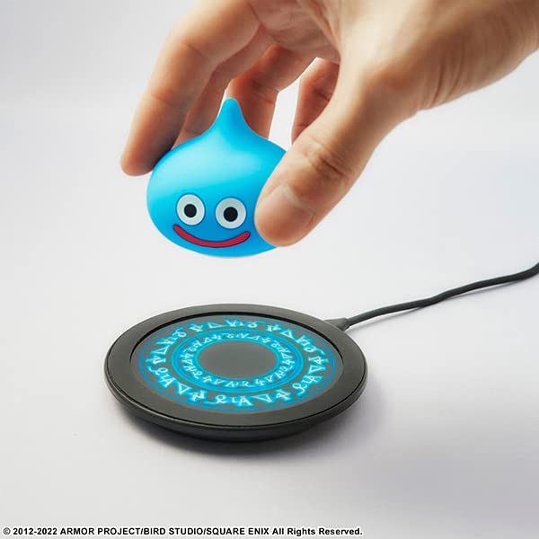 SQUARE ENIX DRAGON QUEST Wireless Charging Pad Zing w/ Slime Figure Qi NEW_4