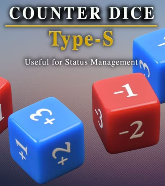 A'class Counter Dice Type-S Red/Blue 5 each Set of 10 370892 status management_3
