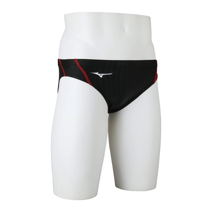 MIZUNO N2MB2921 Boy's Swimsuit STREAM ACE V Pants Size 130 Black/Red Polyester_4