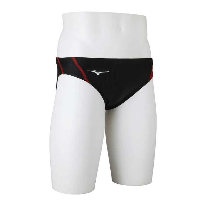 MIZUNO N2MB2921 Boy's Swimsuit STREAM ACE V Pants Size L Black/Red Polyester NEW_4