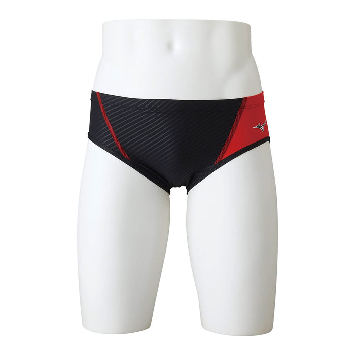 MIZUNO N2MB2577 Men's Swimsuit EXER SUITS Super Short Black/Red Size L Polyester_1