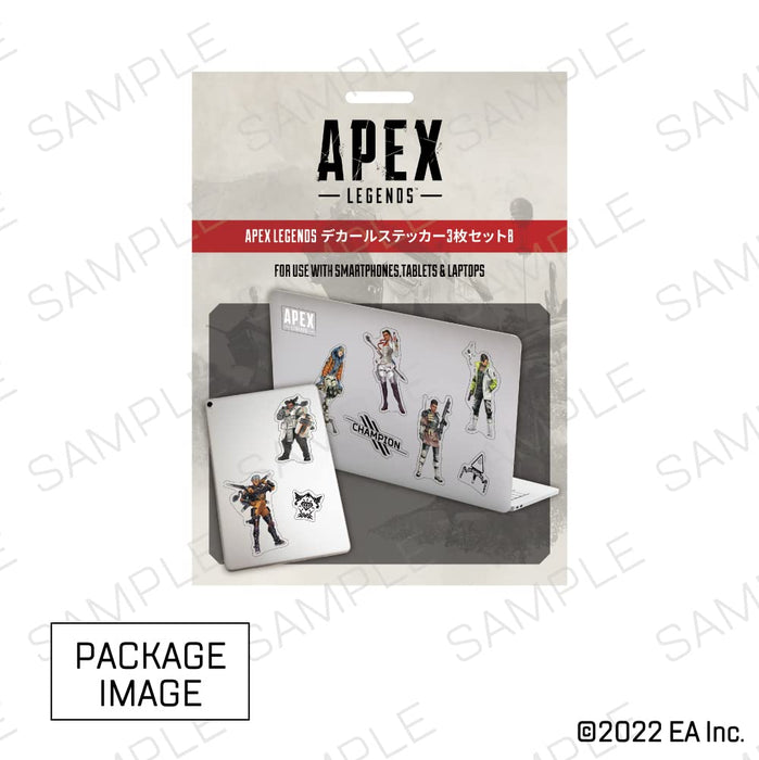 InfoLens Apex Legends Decal Sticker Set of 3 B 6 characters, Logo ILAL-12179 NEW_1