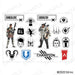 InfoLens Apex Legends Decal Sticker Set of 3 B 6 characters, Logo ILAL-12179 NEW_4