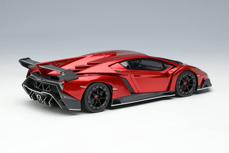 EIDOLON 1/43 Lamborghini Veneno 2013 Rosso Veneno EM449D Resin Model Car NEW_3