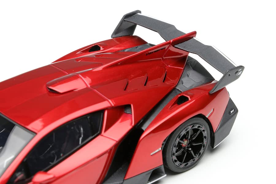 EIDOLON 1/43 Lamborghini Veneno 2013 Rosso Veneno EM449D Resin Model Car NEW_5