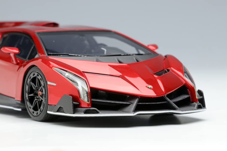 EIDOLON 1/43 Lamborghini Veneno 2013 Rosso Veneno EM449D Resin Model Car NEW_8
