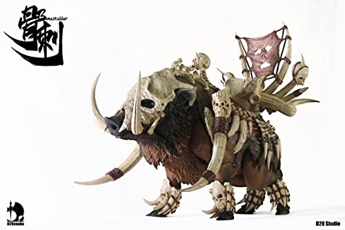 D20studio Battle Boar Bonestabber Brown 1/12 scale PVC&ABS Figure L21.5xH20cm_3