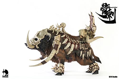 D20studio Battle Boar Bonestabber Brown 1/12 scale PVC&ABS Figure L21.5xH20cm_4