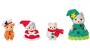 EPOCH Sylvanian Families Happy Christmas Friends Set Calico Critters PVC Doll_1