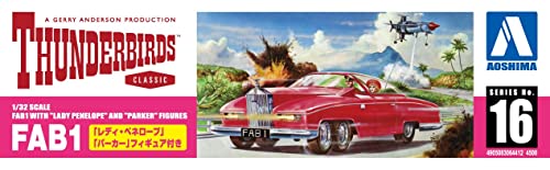 Aoshima thunderbirds No.16 FAB1 Lady Penelope w/Parker Figure 1/32 Kit NEW_7