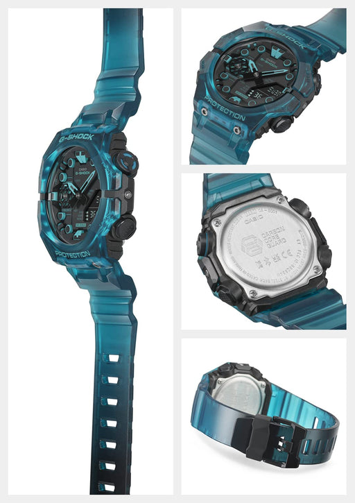 CASIO G-Shock GA-B001G-2AJF Men's Watch Bluetooth turquoise skeleton Resin Band_2