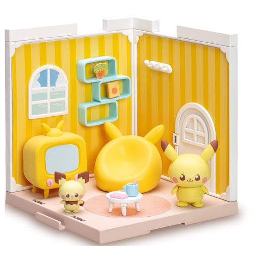 Takara Pokemon Pikachu & Pichu Pokepeace House living Plastic Model Kit NEW_1