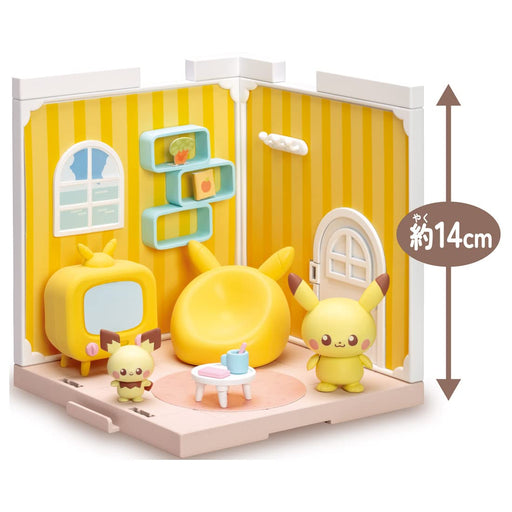 Takara Pokemon Pikachu & Pichu Pokepeace House living Plastic Model Kit NEW_2