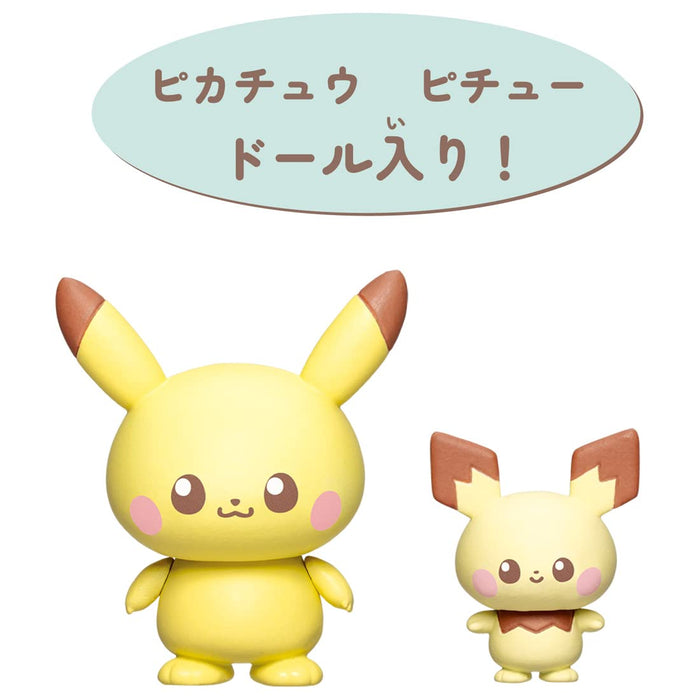 Takara Pokemon Pikachu & Pichu Pokepeace House living Plastic Model Kit NEW_3