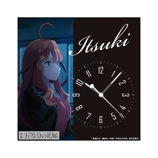 Toei The Quintessential Quintuplets Acrylic Clock Satsuki Nakano Battery Powered_1