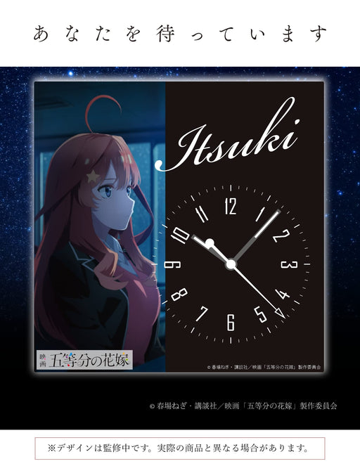 Toei The Quintessential Quintuplets Acrylic Clock Satsuki Nakano Battery Powered_2