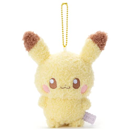 Pokemon Pokepiece Plush Doll Ball Chain Mascot Keychain Pikachu H13cm ‎727672_1