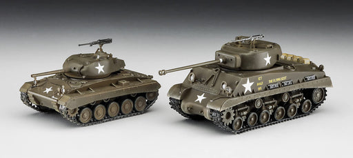 1/72 M4A3E8 SHERMAN & M24 CHAFFEE U.S. ARMY MAIN BATTLE TANK COMBO kit 30068 NEW_2