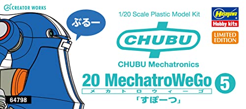 Hasegawa C.W.S. Mechatro Wego No.05 Sports Blue 1/20 Plastic Model Kit 64798 NEW_9