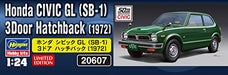 Hasegawa 1/24 Honda CIVIC GL SB-1 3 Door Hatchback 1972 Plastic Model kit 20607_2