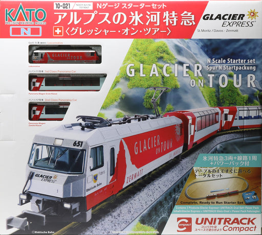 KATO N Gauge Alpine Glacier Express Starter Set Glacier On Tour New Motor 10-021_1