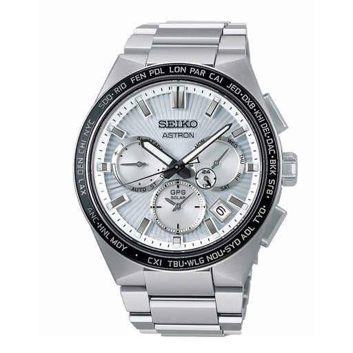 SEIKO SBXC117 ASTRON NEXTER NOVA GPS Solar Watch Men's Titanium Band Silver NEW_1