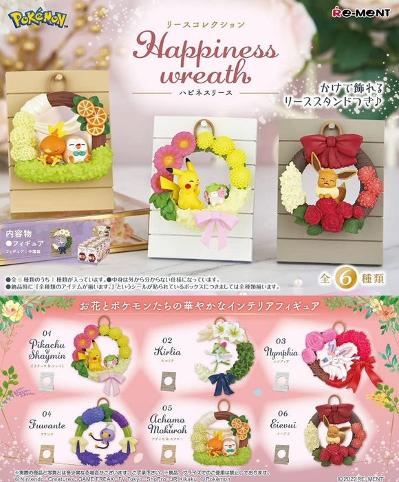 Re-Ment Pokemon Wreath Collection Happiness wreath 6 pieces Complete BOX NEW_1