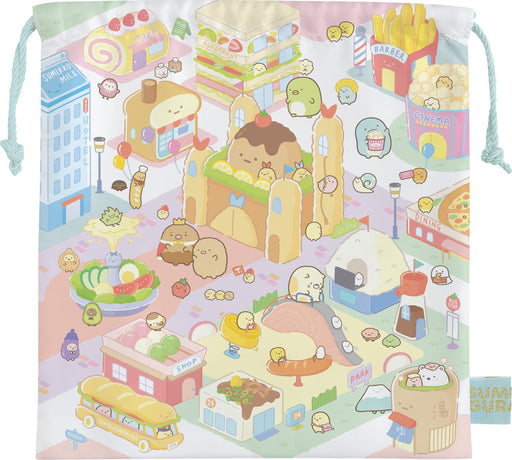 San-X Sumikko Gurashi Welcome! Food Kingdom Mini Pouch & Drawstring Bag ‎CA36301_2