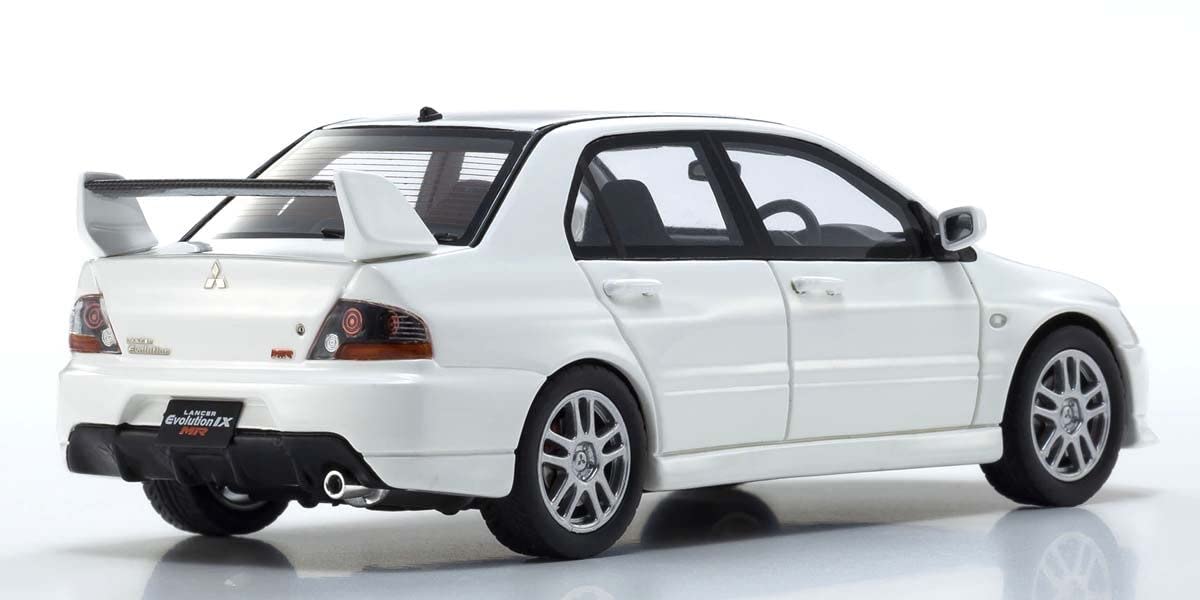 Kyosho Original 1/43 MITSUBISHI LANCER EVOLUTION IX MR White KSR43111W Plastic_2