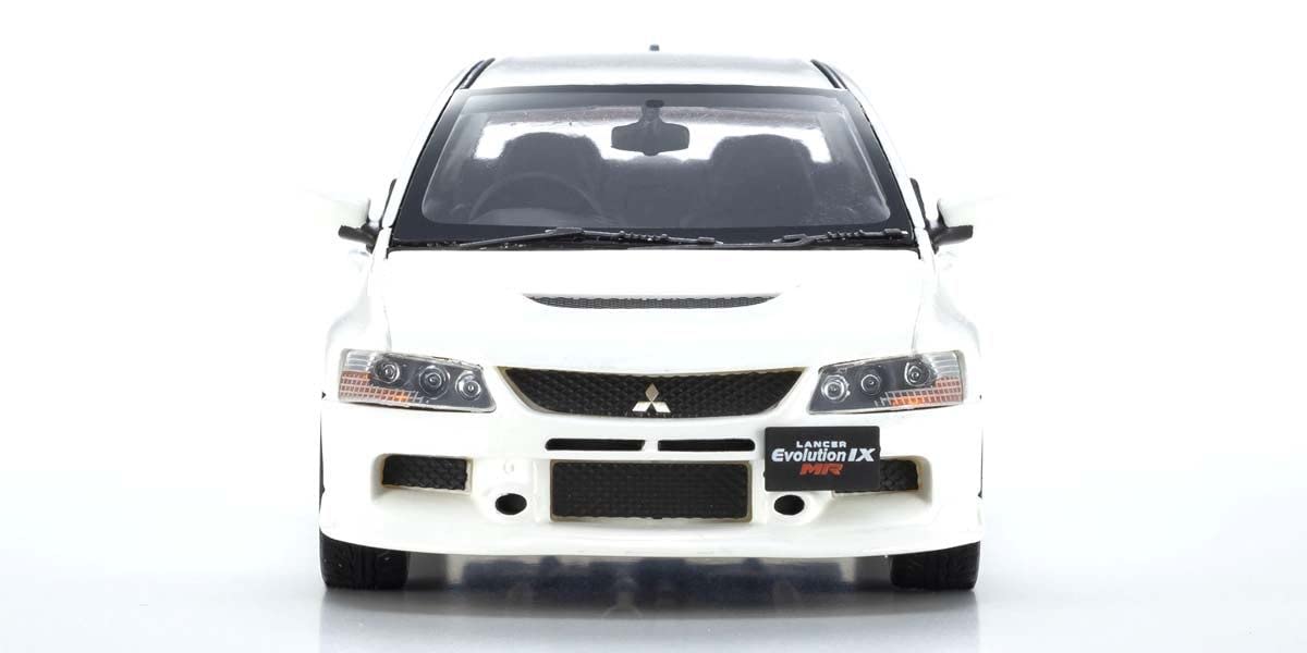 Kyosho Original 1/43 MITSUBISHI LANCER EVOLUTION IX MR White KSR43111W Plastic_4