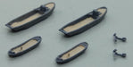 1/700 14m Daihatsu Class Landing Craft & Paravane Set Plastic Model Kit P15 NEW_2
