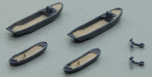 1/700 14m Daihatsu Class Landing Craft & Paravane Set Plastic Model Kit P15 NEW_2