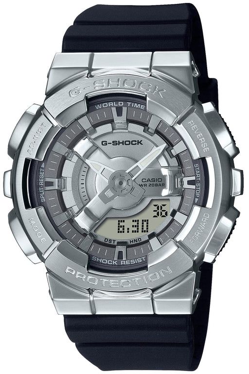 CASIO G-SHOCK GM-S110-1AJF Silver Metal Case Mid Size Women's Watch World Time_1