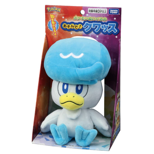 TAKARA TOMY Pokemon Plush Doll Quaxly Polyester Video Game & Animation Character_1