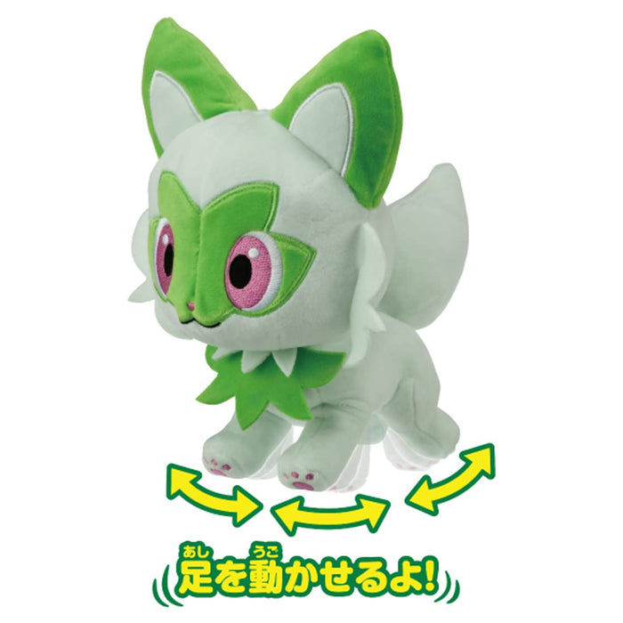 Takara Pokemon Scarlet Violet Sprigatito Plush H23xW15xD20cm Polyester NEW_3