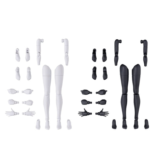 BANDAI 30MS Option Body Parts Arm Parts and Leg Parts White/Black Kit 1/144 NEW_1