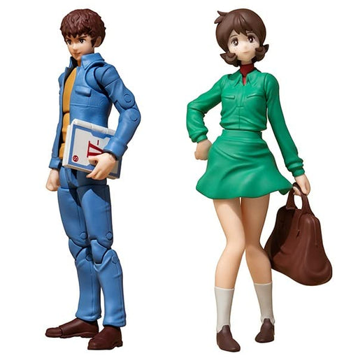 G.M.G. Mobile Suit Gundam E.F.S.F. 07 Amuro Ray & Fraw Bow 100mm Figure MGH83505_1