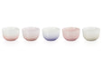Le Creuset Pink Collection Sphere Rice Bowl Set of 5 Microwave Safe Stoneware_1