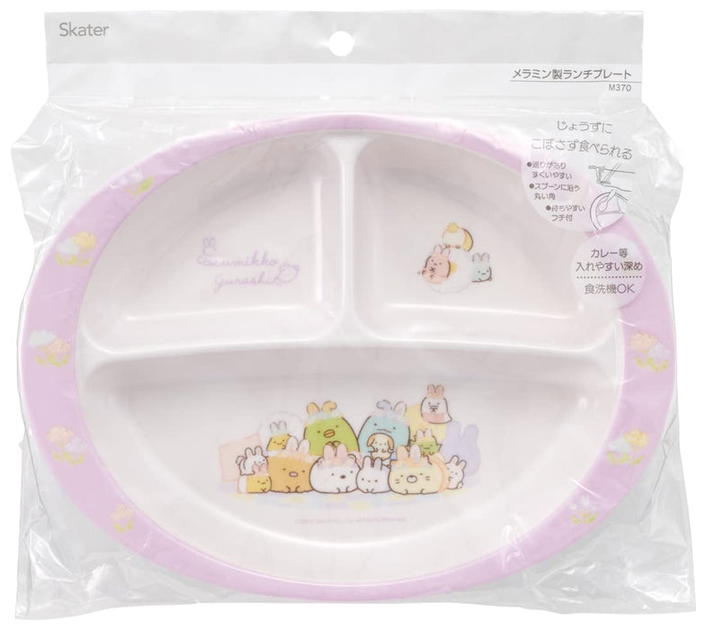 Skater Children's Plate Melamine Lunch Plate Sumikko Gurashi 750ml M370-A NEW_3