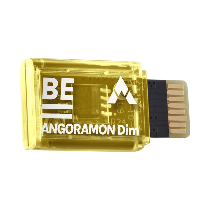 Bandai Vital Bracelet Be Memory Digimon Angoramon Dim Card Plastic Yellow NEW_3