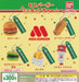 Bandai Mos Burger Miniature Charm Set of 5 Gashapon toys Japanese Fast Food NEW_1