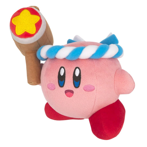 Kirby ALL STAR COLLECTION Hammer Kirby Plush Doll Stuffed Toy S 15cm KP62 NEW_1