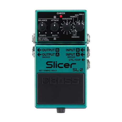 Boss SL-2 Slicer Electric Guitar Effects Pedal Green add impact and beat NEW_1