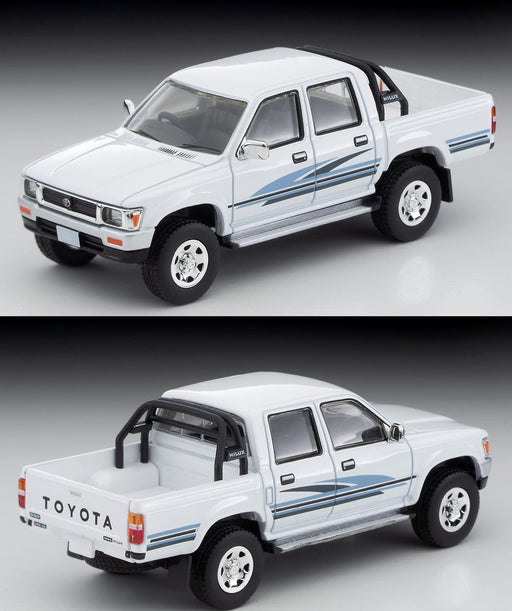 Tomica 1/64 LV-N256b Toyota Hilux 4WD Pickup Double Cab SSR White '91 324645 NEW_2