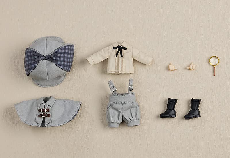 Nendoroid Doll Outfit Set: Detective Boy Gray Fabric, Magnet,Plastic Accessories_2