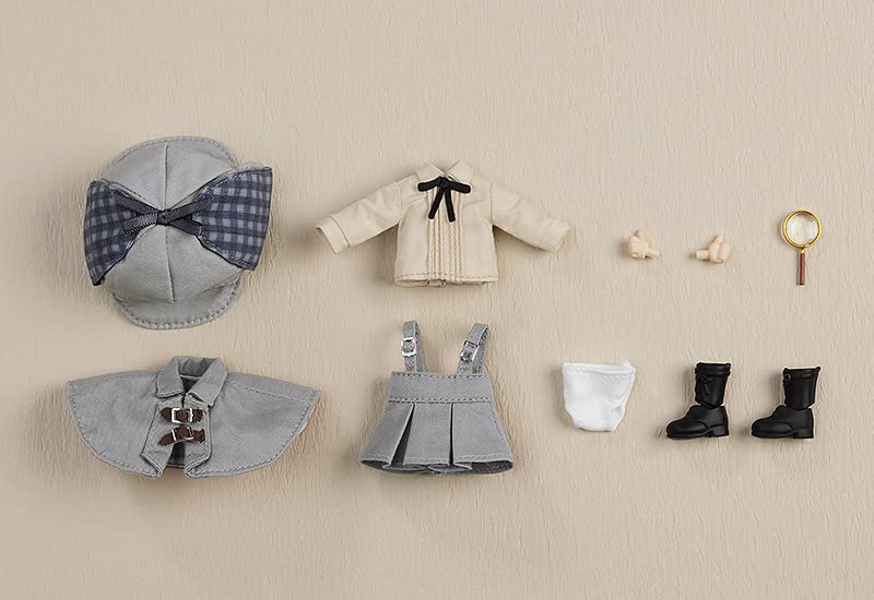 Nendoroid Doll Outfit Set: Detective Girl Gray Fabric,Magnet,Plastic Accessories_2