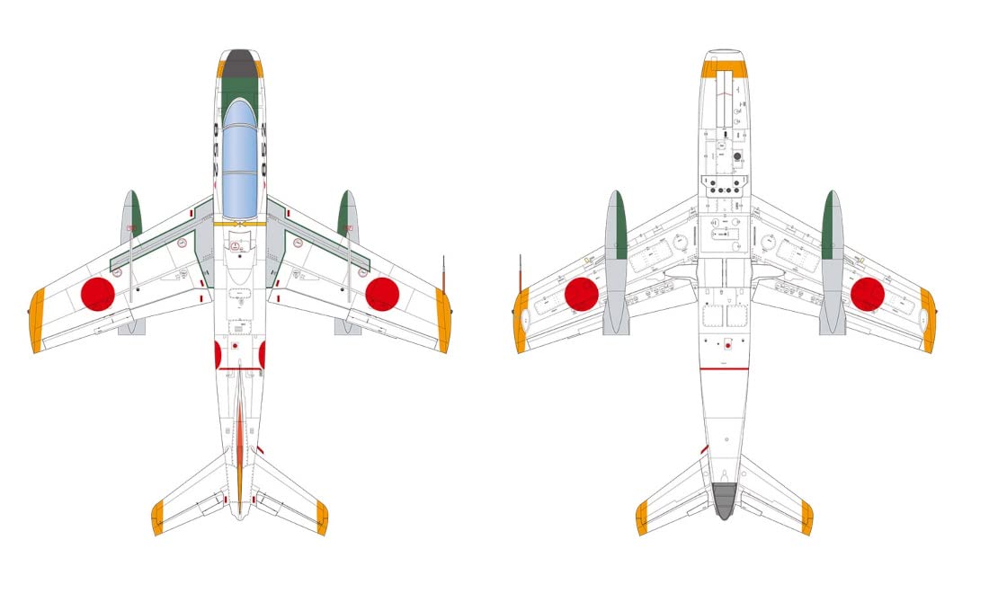 PLATZ 1/72 JASDF JET TRAINER T-1B Early Overall White Livery Model Kit AC-73 NEW_3