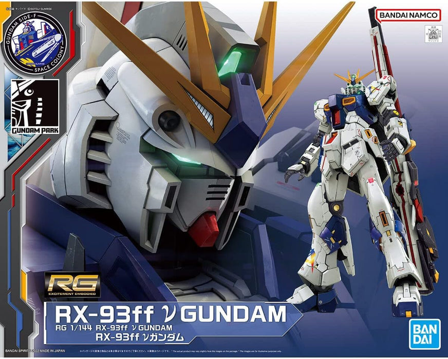 Bandai RG 1/144 GUNDAM SIDE-F Ltd. RX-93ff vGundam Char's Counterattack Kit NEW_1